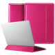 DUX DUCIS HEFI SERIES PU Leather Laptop Carrying Case with Holder for Macbook 15.4 inch(Rose Red)