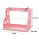 Household Multi-function Plastic Double-layer Floor Knife Holder Seasoning Bottle Storage Rack Item Management Rack(Pink)