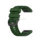 For Garmin Fenix 6 22mm Smart Watch Quick Release Silicon Wrist Strap Watchband(Army Green)