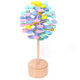 Solid Wood Rotating Lollipop Fischer Series Creative Ornaments Decompression Toy Decompression Artifact(Macaron)