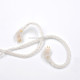 KZ B 8 Pin Oxygen-free Copper Silver Plated Upgrade Cable for KZ ZST / ES4 / ZS10 / AS10 / BA10 Earphones(White)