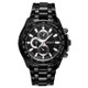 CURREN 8023 Men Stainless Steel Analog Sport Quartz Watch(Black case black face)