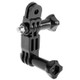 ST-15 Three-way Adjustable Pivot Arm for GoPro  NEW HERO /HERO6   /5 /5 Session /4 Session /4 /3+ /3 /2 /1, Xiaoyi and Other Action Cameras(Black)