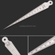 Wedge Feeler Gap 1-15mm Thick Stainless Steel Ruler Inspection Taper Gauge Metric Imperial Measure Tool