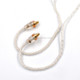 KZ 8 Pin Oxygen-free Copper Silver Plated Upgrade Cable for Most MMCX Interface Earphones(White)