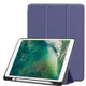 Custer Texture Horizontal Flip Leather Case for iPad Pro 10.5 Inch / iPad Air (2019), with Three-folding Holder & Pen Slot (Dark Blue)