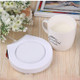 2 PCS Beverage Heater Tray Pad Milk Tea Coffee Mug Hot Drinks Cup Heater, Shape:Round(White)