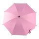 Adjustable Laciness Umbrella For Golf Carts, Baby Strollers/Prams And Wheelchairs To Provide Protection From Rain And The Sun(Pink)