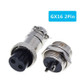 16mm 2-Pin GX16 Aviation Plug Socket Connector (5 Pcs in One Package, the Price is for 5 Pcs)(Silver)