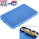 2.5 inch SATA HDD External Case, Size: 126mm x 75mm x 13mm (Blue)