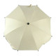 Adjustable Laciness Umbrella For Golf Carts, Baby Strollers/Prams And Wheelchairs To Provide Protection From Rain And The Sun(White)