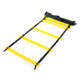 8 Meters 16 Knots Thick Section Pace Training Tough Durable Soft Ladder Football Training Wear Resistant Ladder Rope(Yellow)