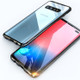 UltUltra Slim Double Sides Magnetic Adsorption Angular Frame Tempered Glass Magnet Flip Case for Galaxy S10, Screen Fingerprint Unlock Is Not Supported(Black)