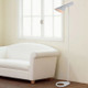 Simple Cafe Bedroom Sofa Hotel Apartment LED Floor Lamp(White)