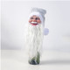 2 PCS Christmas Silicone Santa Claus Head Red Wine Set Bottle Ornament Christmas Tree Top Star( Silver   )