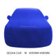 Anti-Dust Anti-UV Heat-insulating Elastic Force Cotton Car Cover for Sedan Car, Size: M, 4.65m~4.89m (Blue)