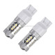 2 PCS T20 / 7440 5W 250LM 6000K Car Auto Turn Light Reversing Lights 16LEDs SMD-2835 Lamps, DC 12V(White Light)