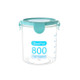 Kitchen Transparent Snack Storage Box Storage Tank Plastic Grain Storage Tank Food Sealed Can 800ml(Blue)