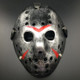 Halloween Party Cool Thicken Jason Mask(Silver)