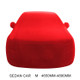 Anti-Dust Anti-UV Heat-insulating Elastic Force Cotton Car Cover for Sedan Car, Size: M, 4.65m~4.89m (Red)