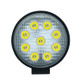 6.7W White Light Round-Shaped Waterproof Car Boat Marine Work Lights Spotlight LED Bulbs, DC 9-30V