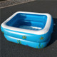 Household Children 1.1m Two Layers Rectangular Printing Inflatable Swimming Pool, Size: 110*90*40cm
