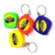 4 PCS Portable Easy to Retract Square Small Tape Measure Key Ring Pendant(Random Color Delivery)