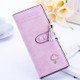 Women Umbrella Wallet Long Zipper Wallet(Pink)