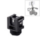 PULUZ 4-Head Hot Shoe Mount Adapter Microphone Flash Light Aluminum Alloy Holder Bracket