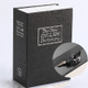 Simulation English Dictionary Book Safe Piggy Bank Creative Bookshelf Decoration, Trumpet Key Version, Color:Black