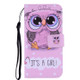 Cute Owl Pattern Colored Drawing Horizontal Flip Leather Case for Galaxy S9, with Holder & Card Slots & Wallet & Lanyard