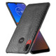 For Motorola Moto E6 Plus Shockproof Crocodile Texture PC + PU Case(Black)