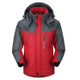 Men Winter Thick Fleece Waterproof Outwear Down Jackets Coats, Size: XL(Red)