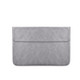 PU01S PU Leather Horizontal Invisible Magnetic Buckle Laptop Inner Bag for 15.4 inch laptops (Grey)