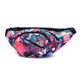 Color Printing Multi-function Casual Pockets Ladies Outdoor Purse Waist Bag(Stitching color)