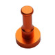 Color Personality Space Aluminum Round Hook Single Hook Kitchen Color Clothes Hook No Rust (Orange)