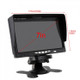 K0164 7 inch HD Car 18 IR Night Vision Rear View Backup Four Cameras Rearview Monitor