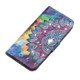 3D Diamond Encrusted Painting Pattern Coloured Drawing Horizontal Flip PU Leather Case with Holder & Card Slots & Wallet For Galaxy Note10(Oil Painted Mandala)