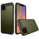 Brushed Texture Shockproof Rugged Armor Protective Case for iPhone 11 Pro(Army Green)