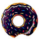 Black Donuts Pattern Printed Summer Bath Towel Sand Beach Towel Shawl Scarf, Size: 150 x 150cm