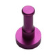 Color Personality Space Aluminum Round Hook Single Hook Kitchen Color Clothes Hook No Rust (Purple)