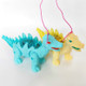 Children Electric Rope Dinosaur Walking Doll Toy with Light Music, Random Color Delivery