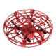 UFO Induction Aircraft Gesture Four-axis Induction Flying Saucer Suspension Children Toys(Red)