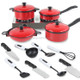 13 in 1 Mini Kitchen Cookware Pot Pan Kids Pretend Cook Play Toy Simulation Toys Set