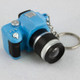 Children Mini SLR Camera Model Style Key Chain Small Pendant with Sound & LED Light(Blue)