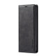 For Galaxy S10 LC.IMEEKE LC-001 Series PU + TPU Color Matching Frosted Horizontal Flip Leather Case with Holder & Card Slot(Black)