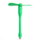 USB-C / Type-C Bendable Mini Strong Wind Long Handle Small Fan, For Galaxy S8, Huawei P10 Plus / P9 and Other Type-C Socket phones(Green)