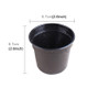 Thicker Plastic Flower Pots Black Small Basin Nursery Special Disk Mini Small Flower Pot