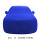 Anti-Dust Anti-UV Heat-insulating Elastic Force Cotton Car Cover for SUV, Size: M, 4.46m~4.77m (Blue)