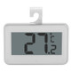 Large LCD Refrigerator Thermometer with Adjustable Stand  Magnet Digital Thermometer(White)